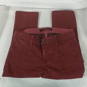 J Brand for Intermix Vera Coated Oxblood Colored Skinny Jeans - size 26